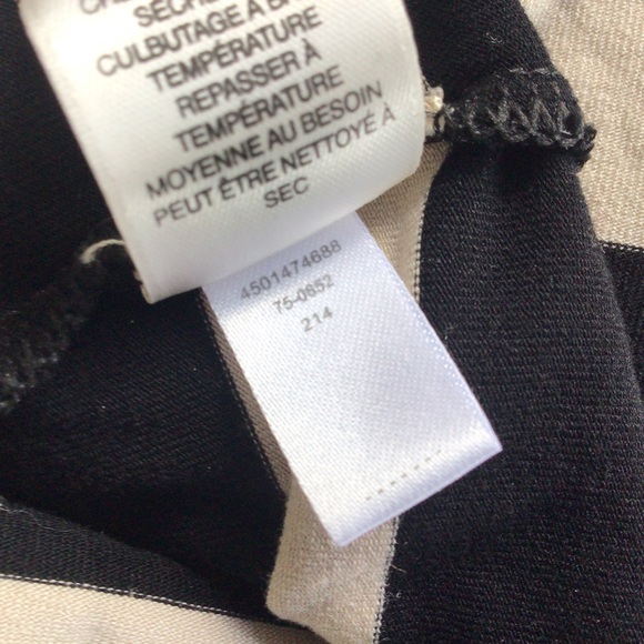 WHITE HOUSE BLACK MARKET STRIPED SLEEVELESS DRAPE NECK TOP SMALL - Picture 12 of 12